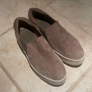 VINCE Gray Slip on Sneakers